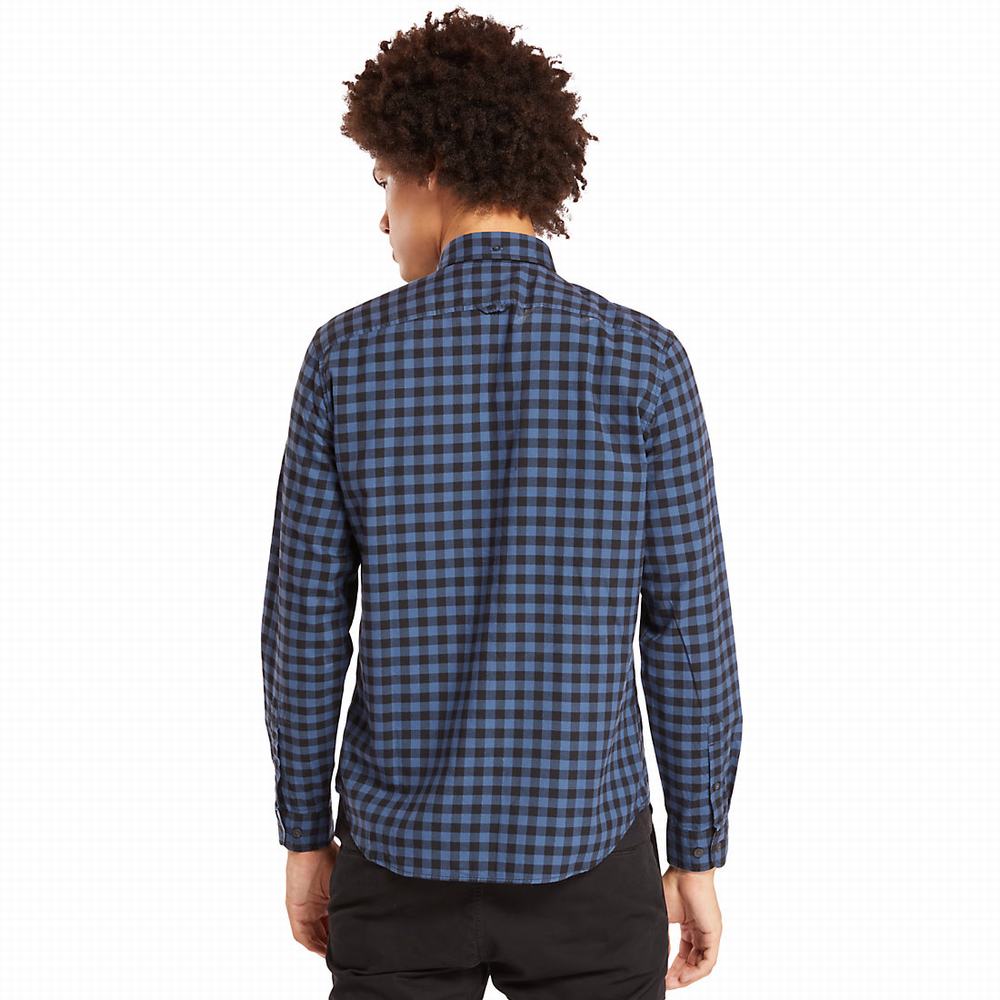 Timberland Back River Slim Check Gömlek Erkek Lacivert | TR-9856G