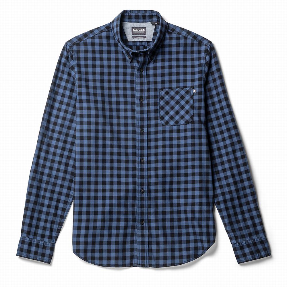 Timberland Back River Slim Check Gömlek Erkek Lacivert | TR-9856G
