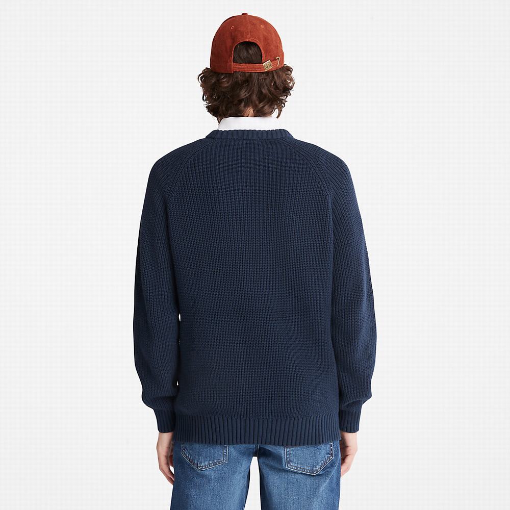 Timberland Beards Brook Crew-Neck Kazak Erkek Lacivert | TR-3129D