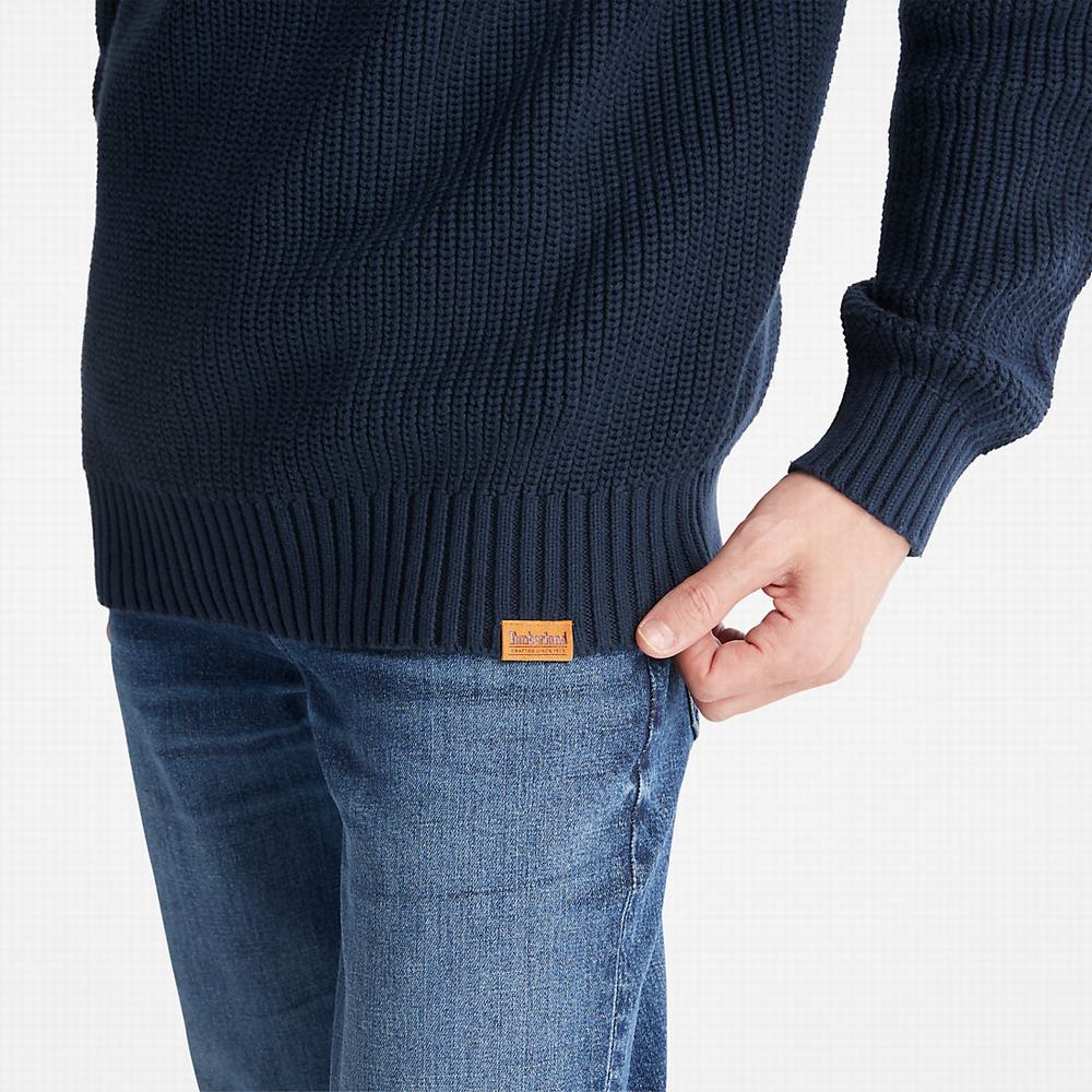 Timberland Beards Brook Crew-Neck Kazak Erkek Lacivert | TR-3129D