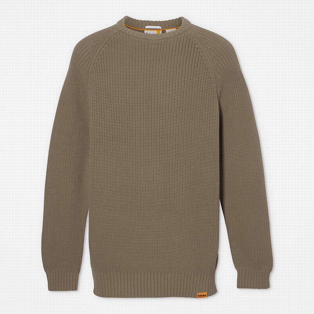 Timberland Beards Brook Crew-Neck Kazak Erkek Koyu Yeşil | TR-6297S