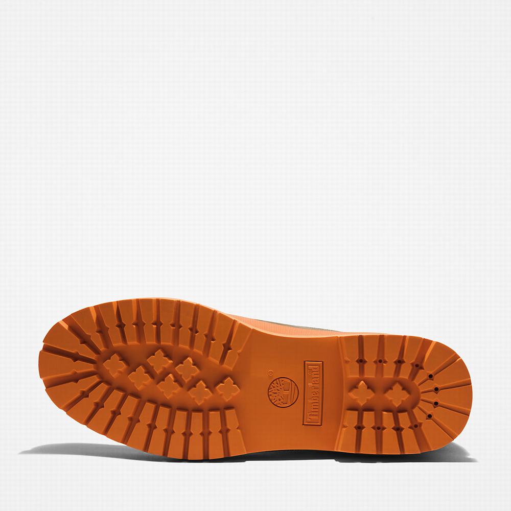 Timberland Bee Line x Timberland® 6 Inch Rubber Burunlu Bot Kadın Koyu Yeşil Turuncu | TR-5693Y