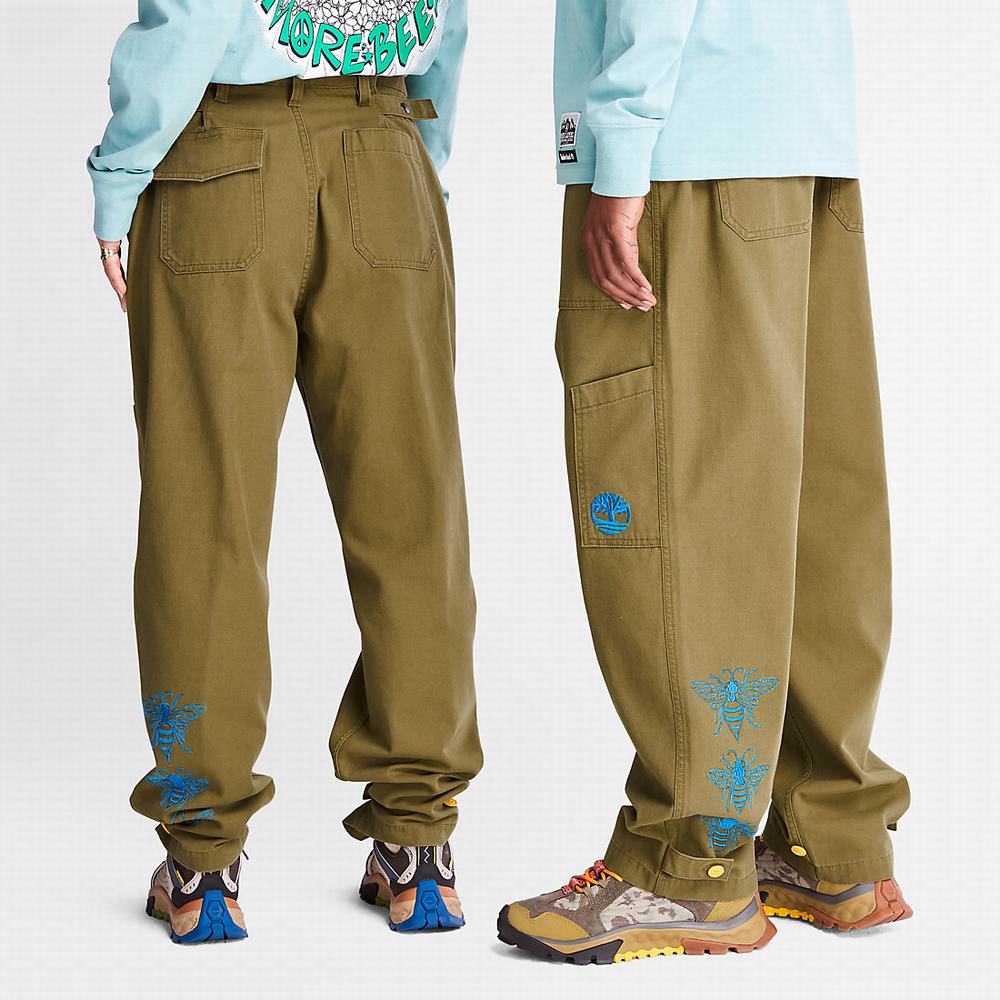 Timberland Bee Line x Timberland® Geniş-leg Bottoms Pantolon Erkek Kahverengi | TR-1069T