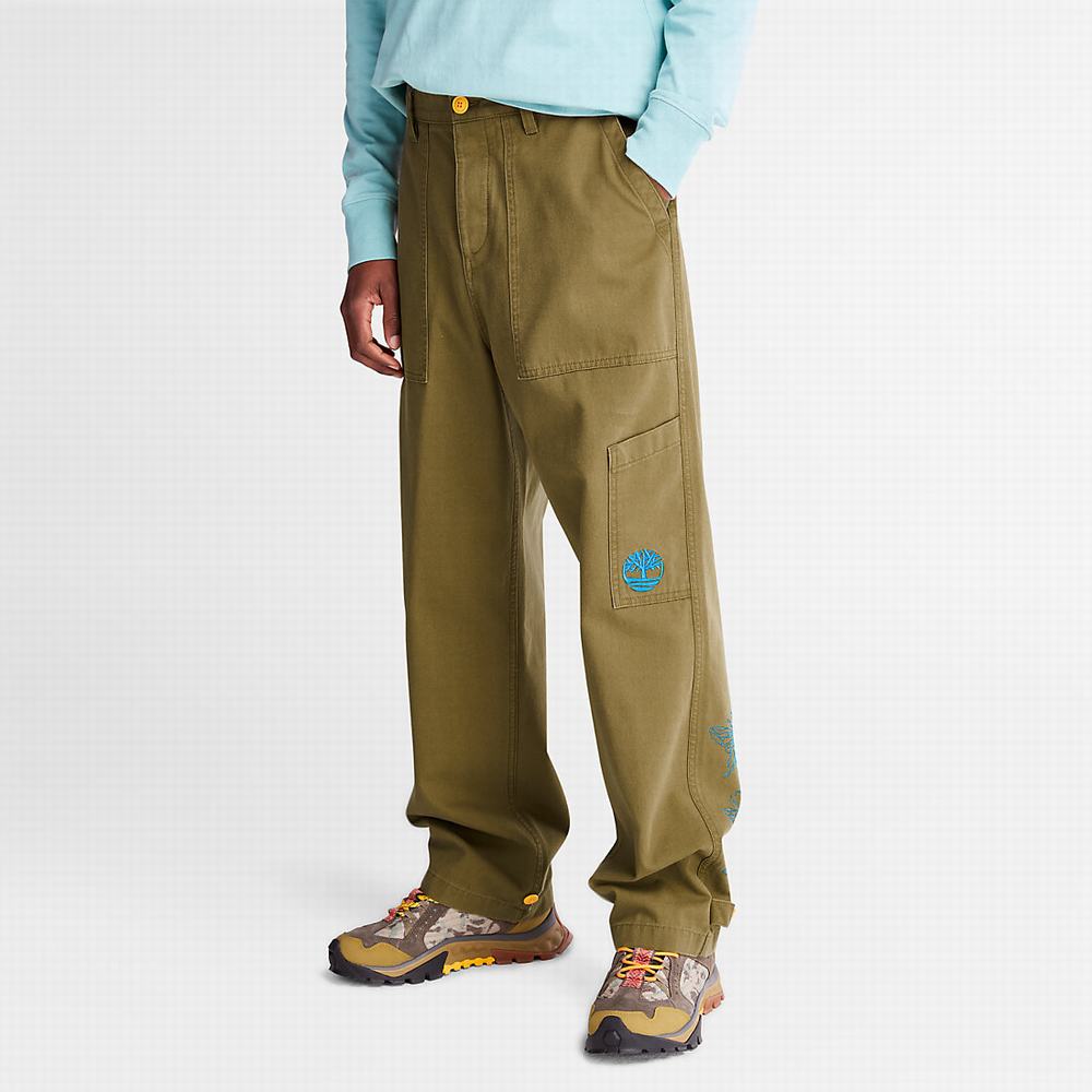 Timberland Bee Line x Timberland® Geniş-leg Bottoms Pantolon Erkek Kahverengi | TR-1069T