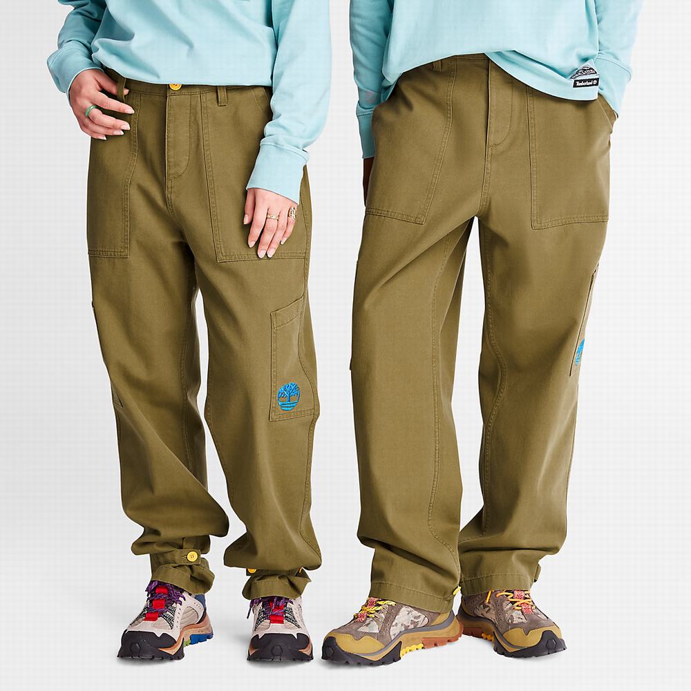 Timberland Bee Line x Timberland® Geniş-leg Bottoms Pantolon Erkek Kahverengi | TR-1069T