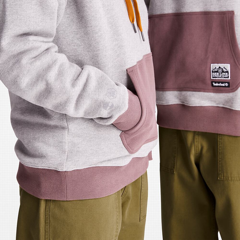 Timberland Bee Line x Timberland® Kapüşonlu Sweatshirt Erkek Gri | TR-6384P