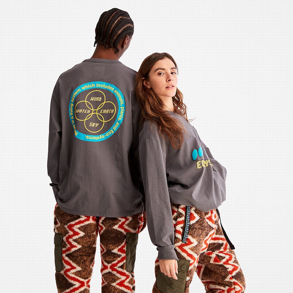 Timberland Bee Line x Timberland® Long-sleeved Tişört Erkek Gri | TR-7451E