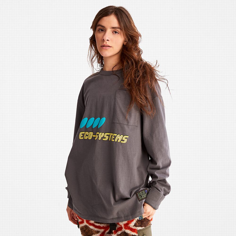 Timberland Bee Line x Timberland® Long-sleeved Tişört Erkek Gri | TR-7451E