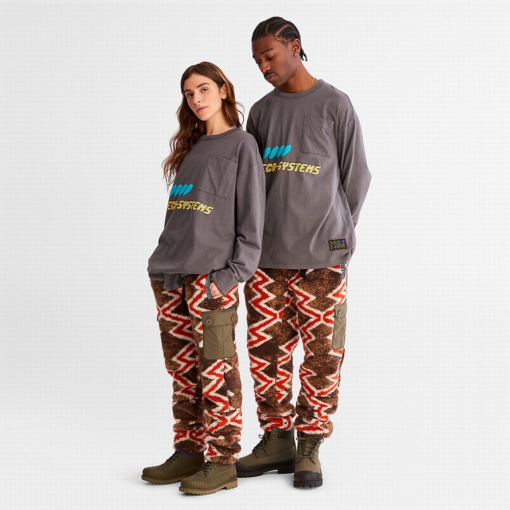 Timberland Bee Line x Timberland® Long-sleeved Tişört Erkek Gri | TR-7451E