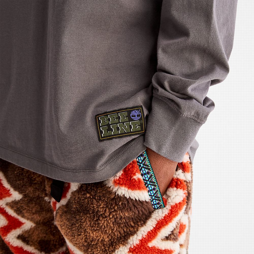 Timberland Bee Line x Timberland® Long-sleeved Tişört Erkek Gri | TR-7451E