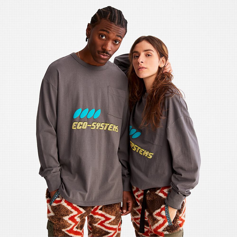 Timberland Bee Line x Timberland® Long-sleeved Tişört Erkek Gri | TR-7451E