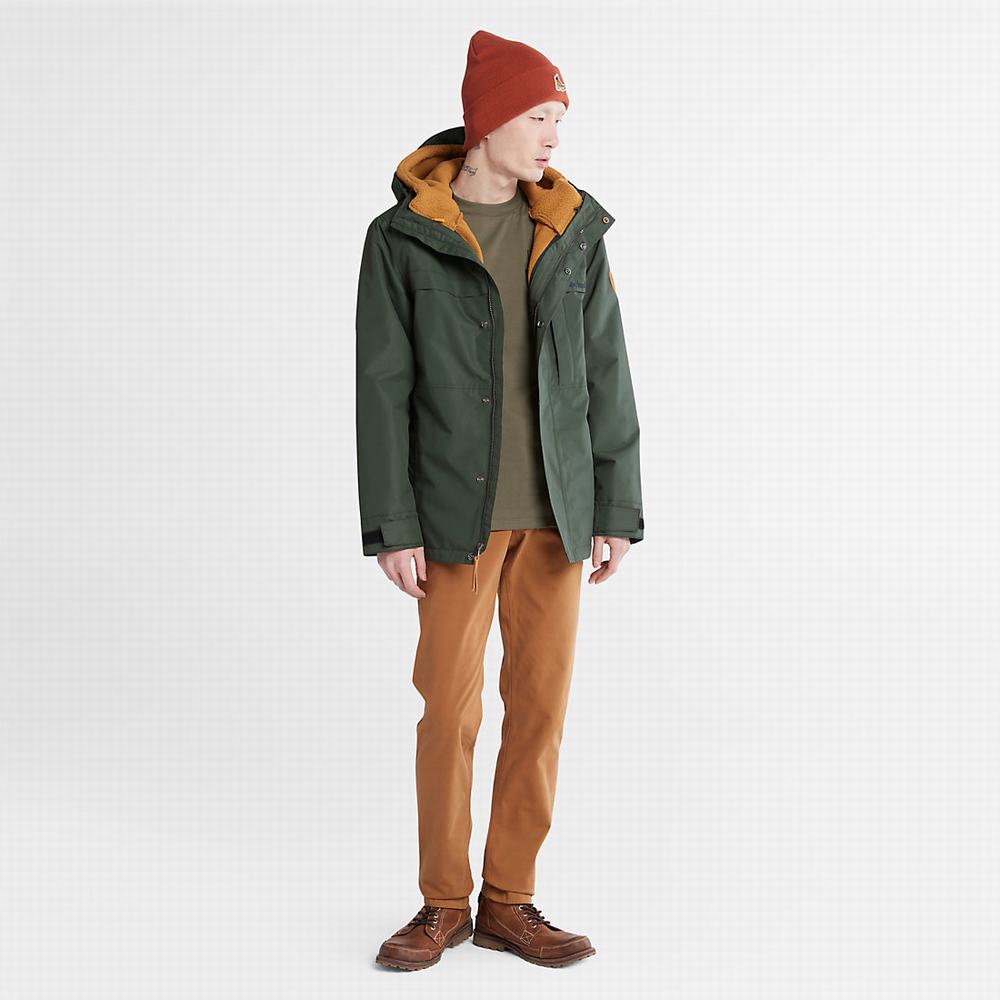 Timberland Benton 3-in-1 Ceket Erkek Koyu Yeşil | TR-6924Z