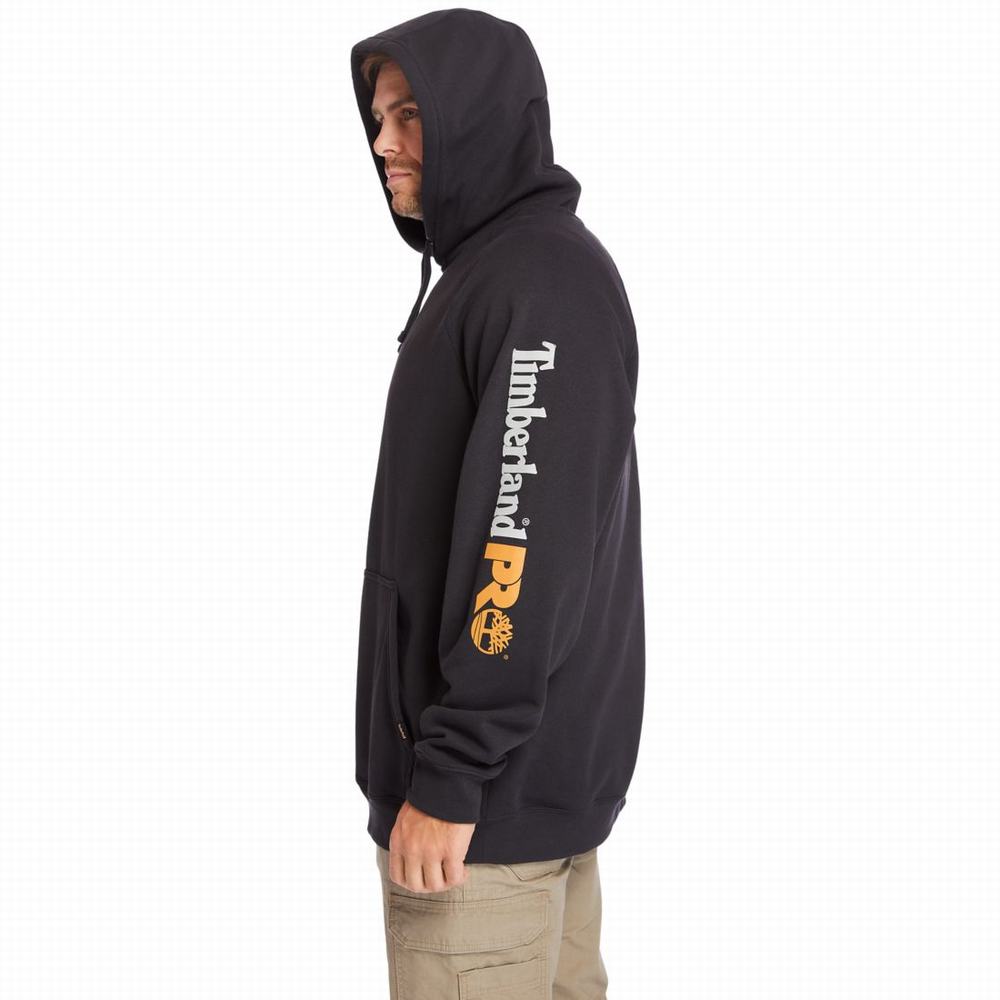 Timberland Big & Tall Timberland PRO® Hood Honcho Sport Kapüşonlu Sweatshirt Erkek Siyah | TR-0629L