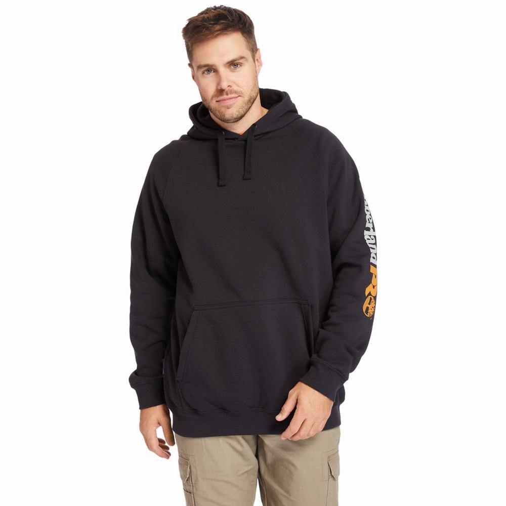 Timberland Big & Tall Timberland PRO® Hood Honcho Sport Kapüşonlu Sweatshirt Erkek Siyah | TR-0629L