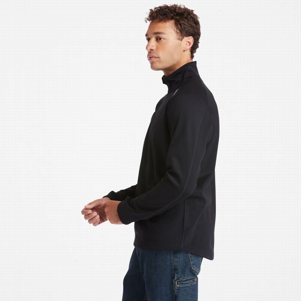 Timberland Big & Tall Timberland PRO® Understory Quarter-Zip Fleece Gömlek Erkek Siyah | TR-1958A