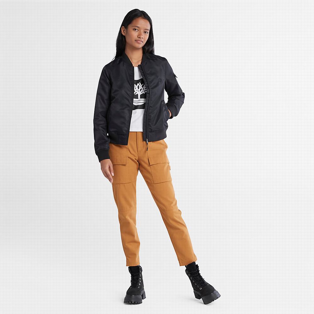 Timberland Bomber Ceket Kadın Siyah | TR-9657V