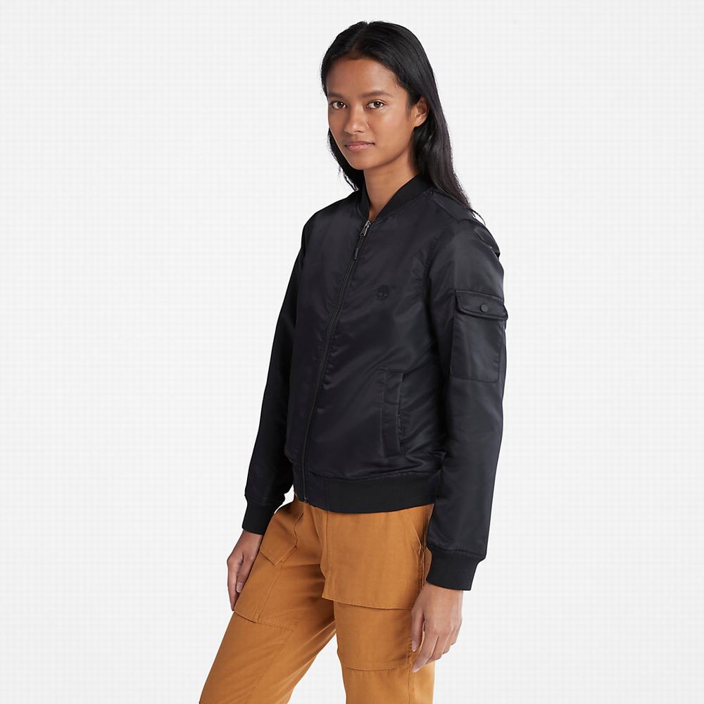 Timberland Bomber Ceket Kadın Siyah | TR-9657V