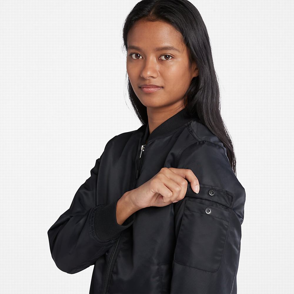 Timberland Bomber Ceket Kadın Siyah | TR-9657V