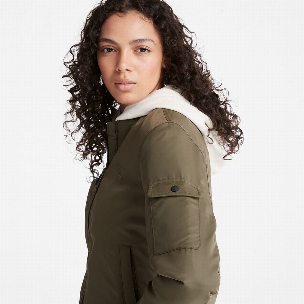 Timberland Bomber Ceket Kadın Yeşil | TR-2483B