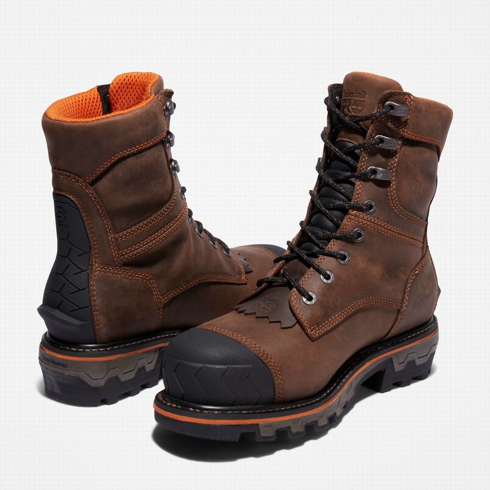 Timberland Boondock HD Logger Composite Burunlu Waterproof Iş Botu Erkek Koyu Kahverengi | TR-6239F