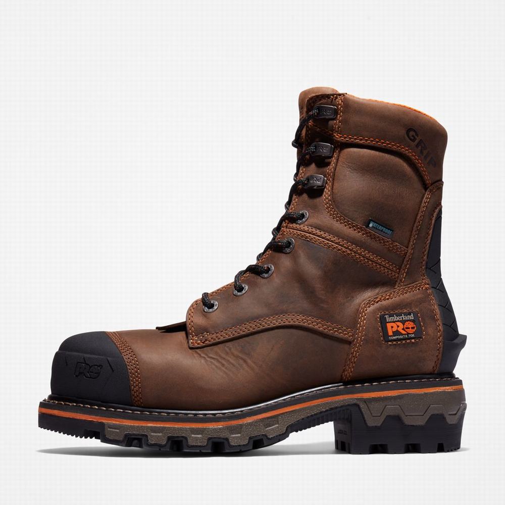 Timberland Boondock HD Logger Composite Burunlu Waterproof Iş Botu Erkek Koyu Kahverengi | TR-6239F
