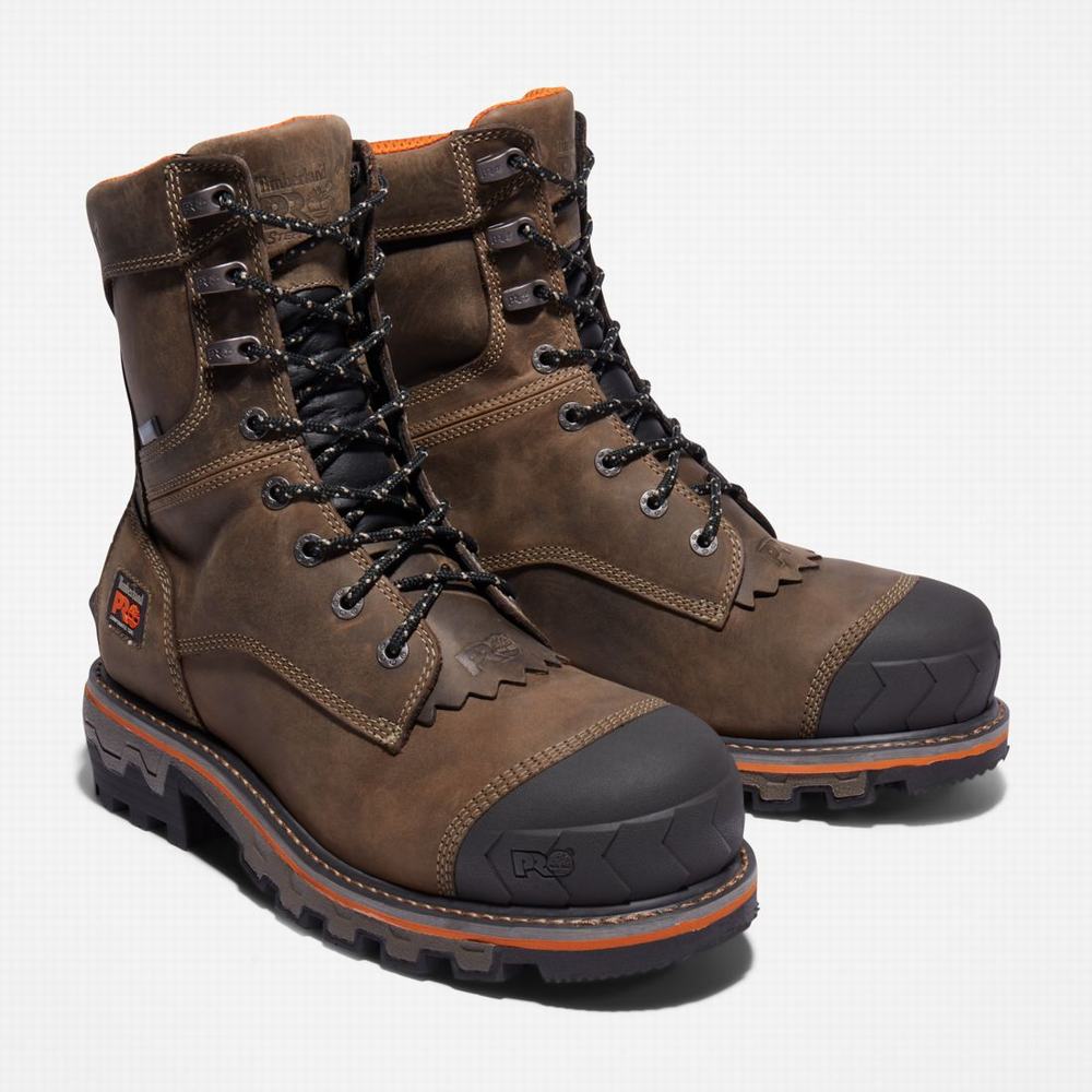 Timberland Boondock HD Logger Composite Burunlu Waterproof Iş Botu Erkek Kahve | TR-6975F