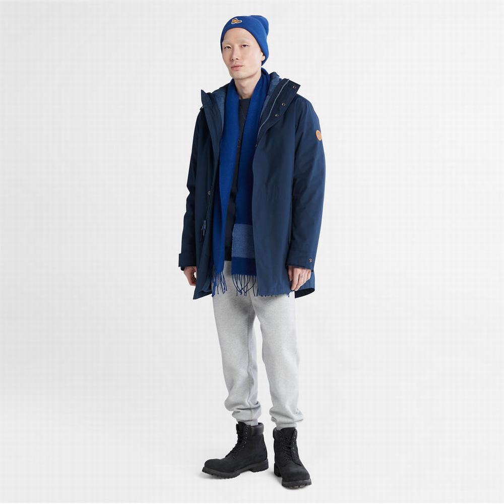 Timberland Boundary Peak 3-in-1 Fishtail Parka Ceketler Erkek Lacivert | TR-3192V