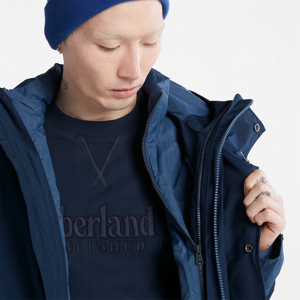 Timberland Boundary Peak 3-in-1 Fishtail Parka Ceketler Erkek Lacivert | TR-3192V
