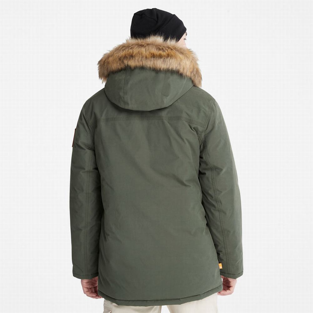 Timberland Boundary Peak Warm Parka Ceketler Erkek Koyu Yeşil | TR-7286R
