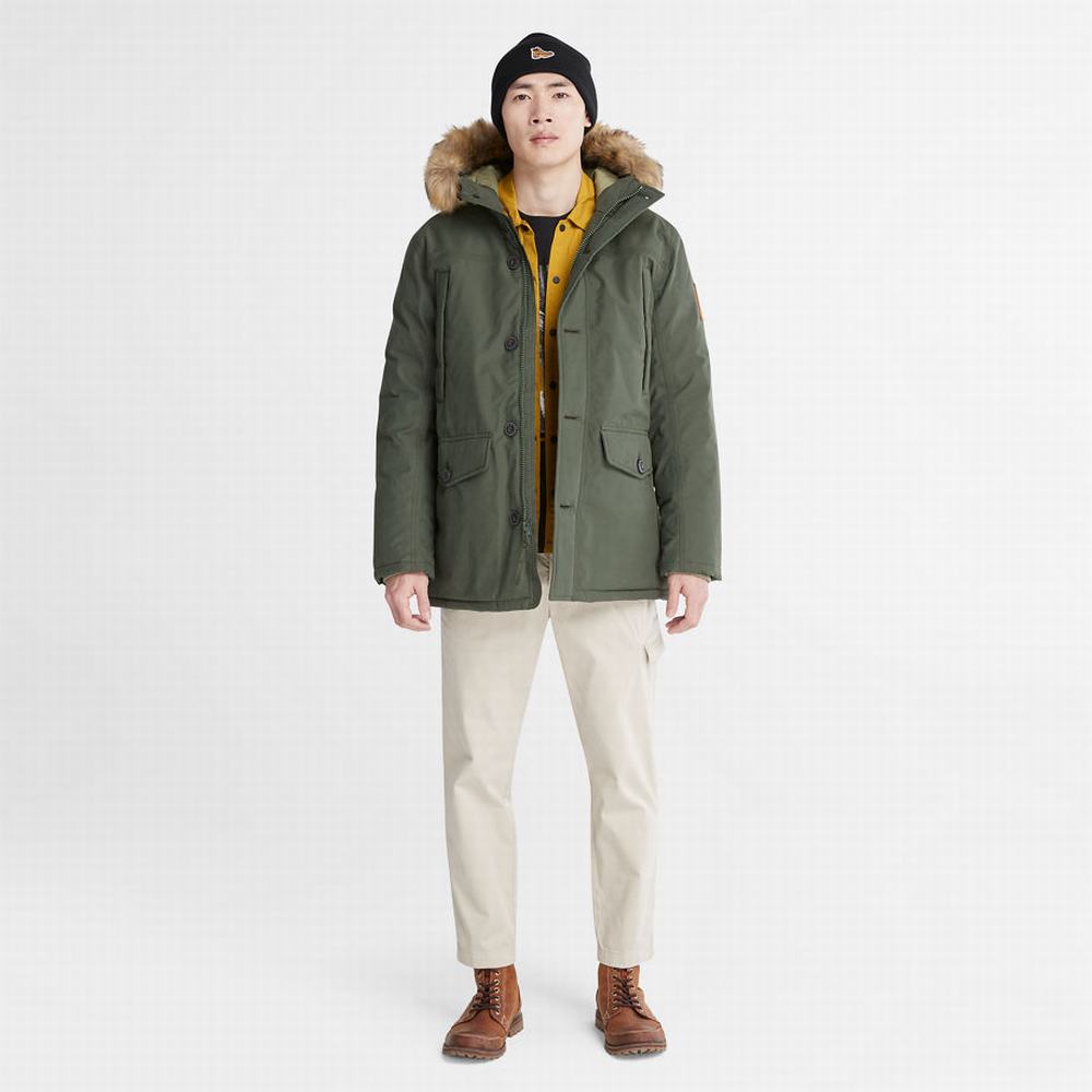 Timberland Boundary Peak Warm Parka Ceketler Erkek Koyu Yeşil | TR-7286R