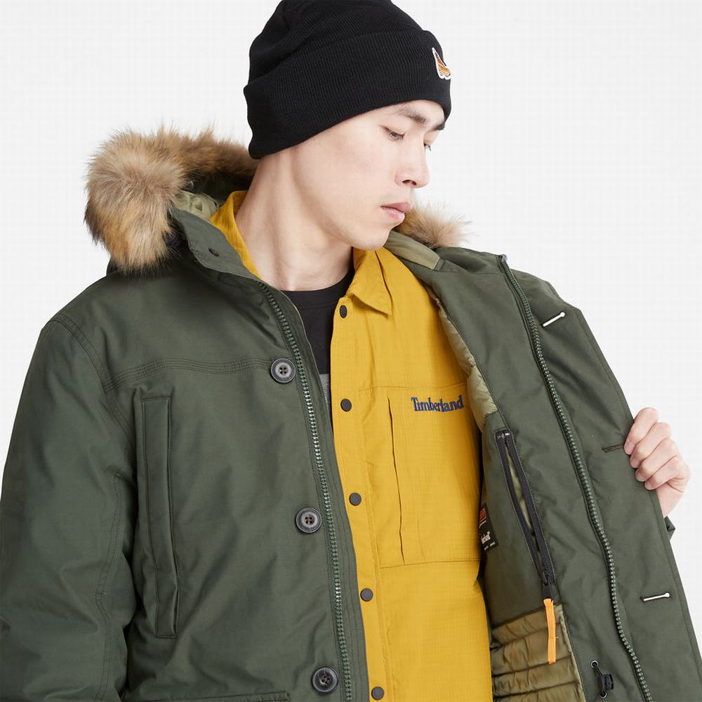 Timberland Boundary Peak Warm Parka Ceketler Erkek Koyu Yeşil | TR-7286R