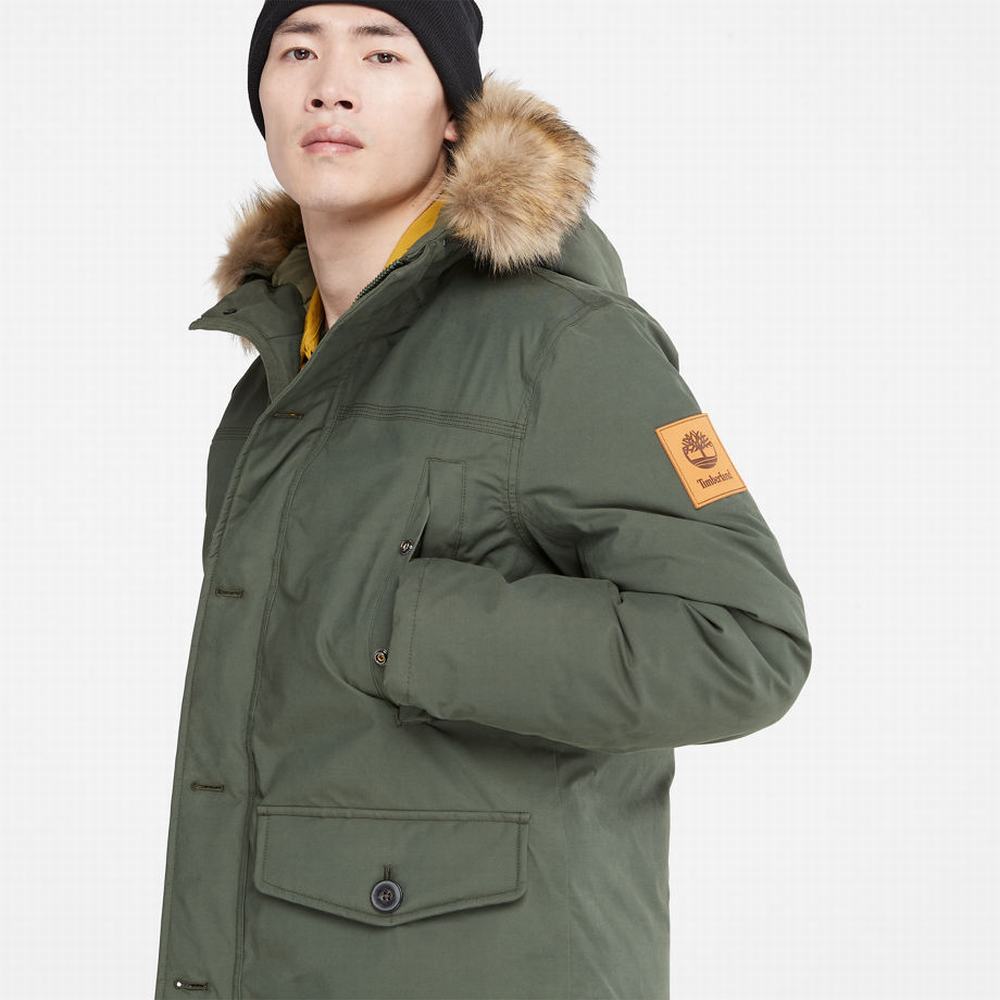 Timberland Boundary Peak Warm Parka Ceketler Erkek Koyu Yeşil | TR-7286R