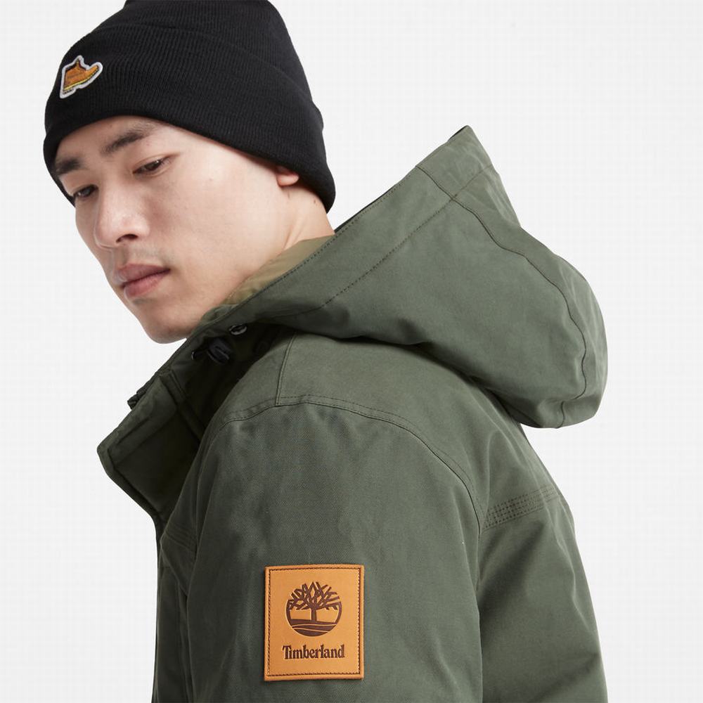 Timberland Boundary Peak Warm Parka Ceketler Erkek Koyu Yeşil | TR-7286R