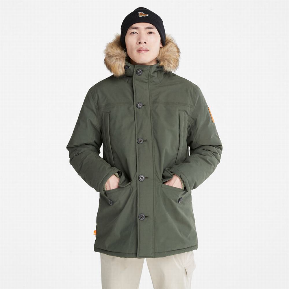 Timberland Boundary Peak Warm Parka Ceketler Erkek Koyu Yeşil | TR-7286R
