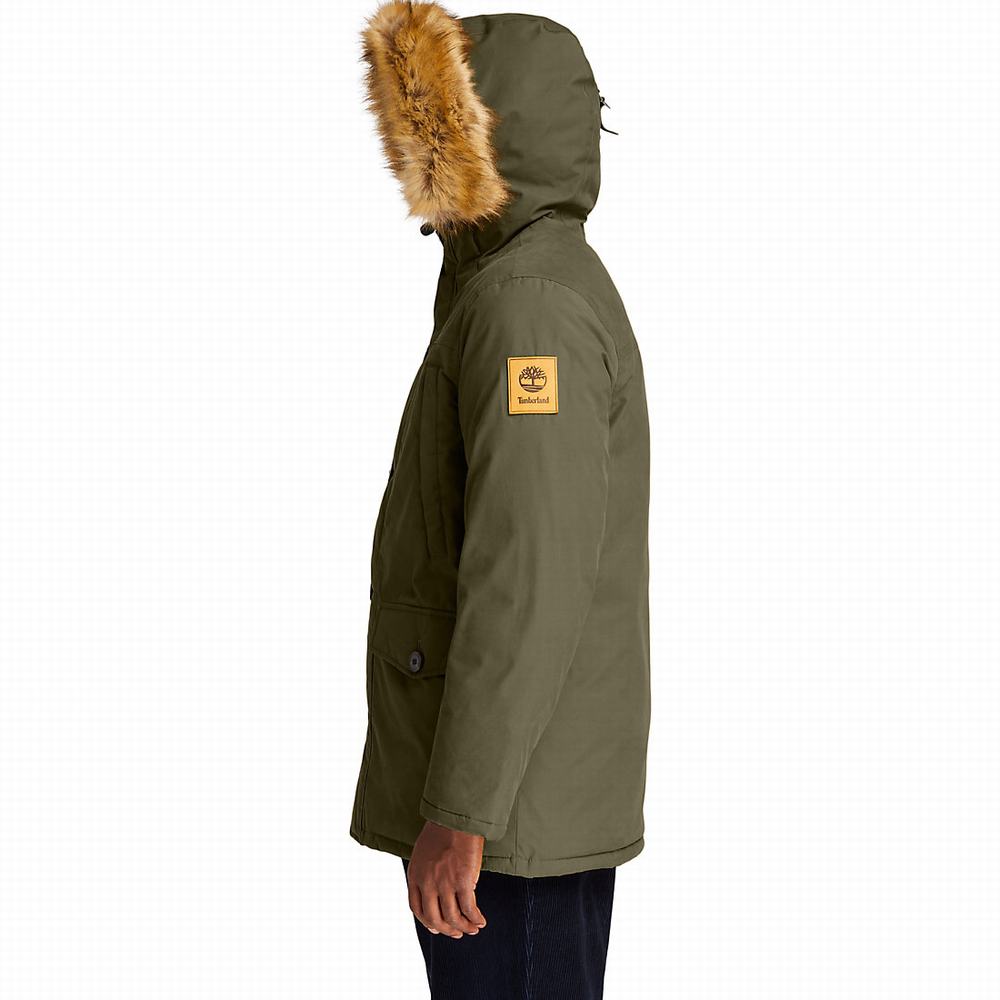 Timberland Boundary Peak Waterproof Insulated Parka Ceketler Erkek Koyu Yeşil | TR-2067J