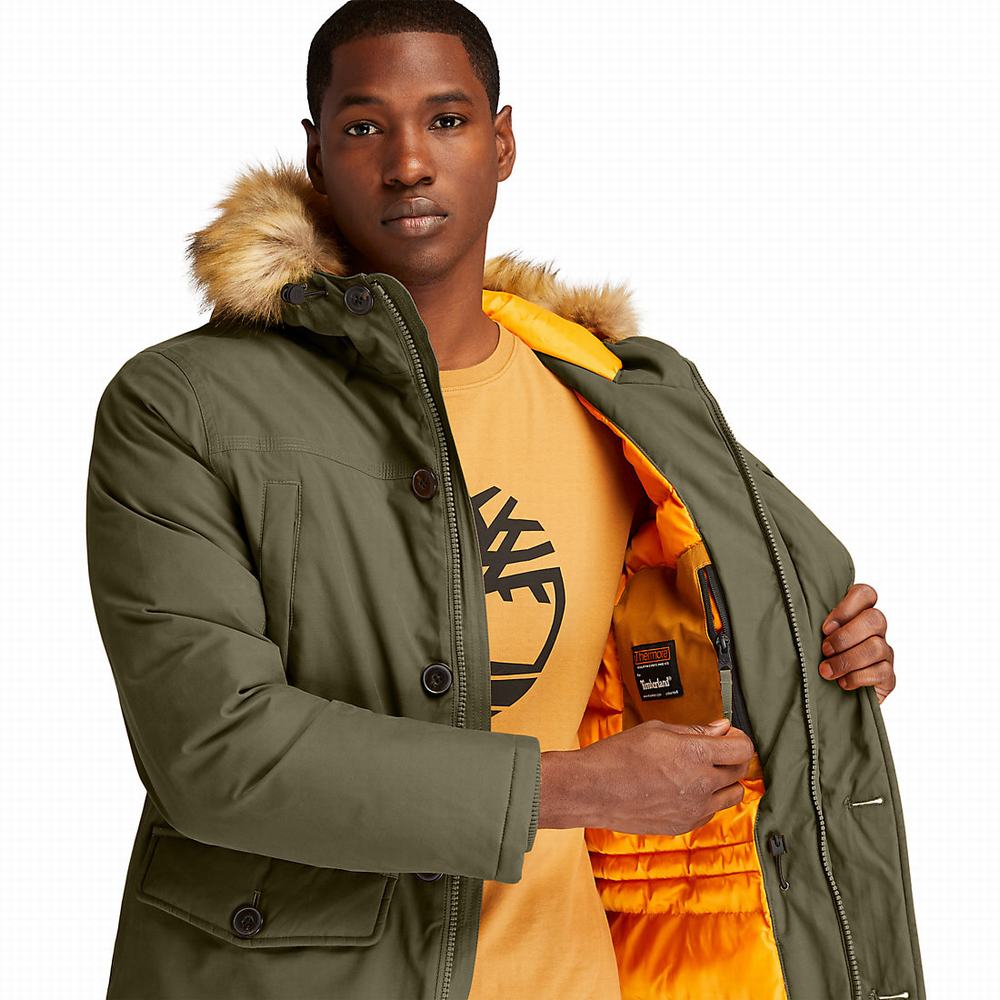 Timberland Boundary Peak Waterproof Insulated Parka Ceketler Erkek Koyu Yeşil | TR-2067J