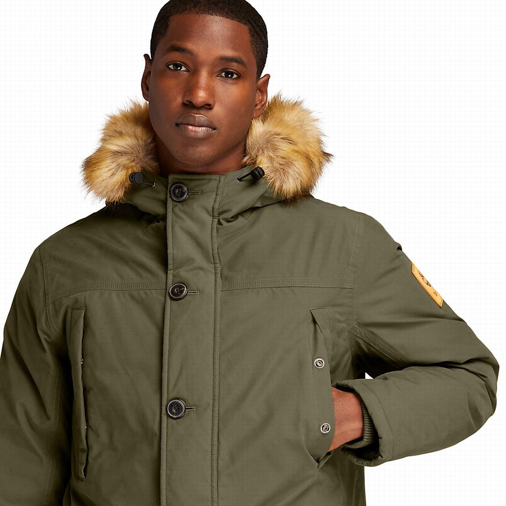 Timberland Boundary Peak Waterproof Insulated Parka Ceketler Erkek Koyu Yeşil | TR-2067J