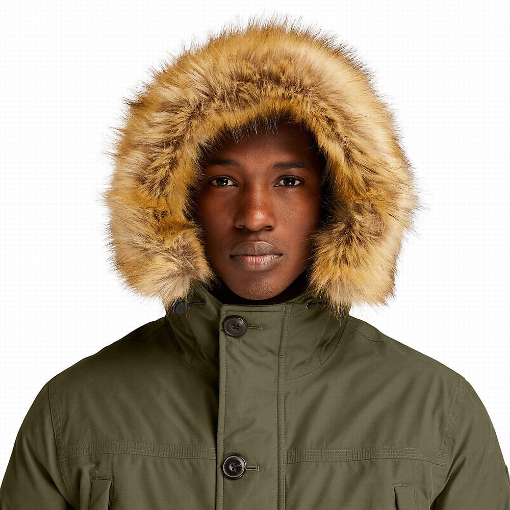 Timberland Boundary Peak Waterproof Insulated Parka Ceketler Erkek Koyu Yeşil | TR-2067J