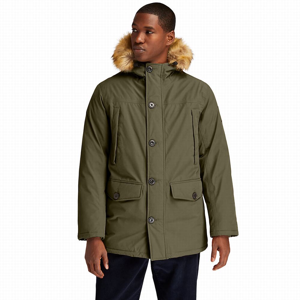Timberland Boundary Peak Waterproof Insulated Parka Ceketler Erkek Koyu Yeşil | TR-2067J