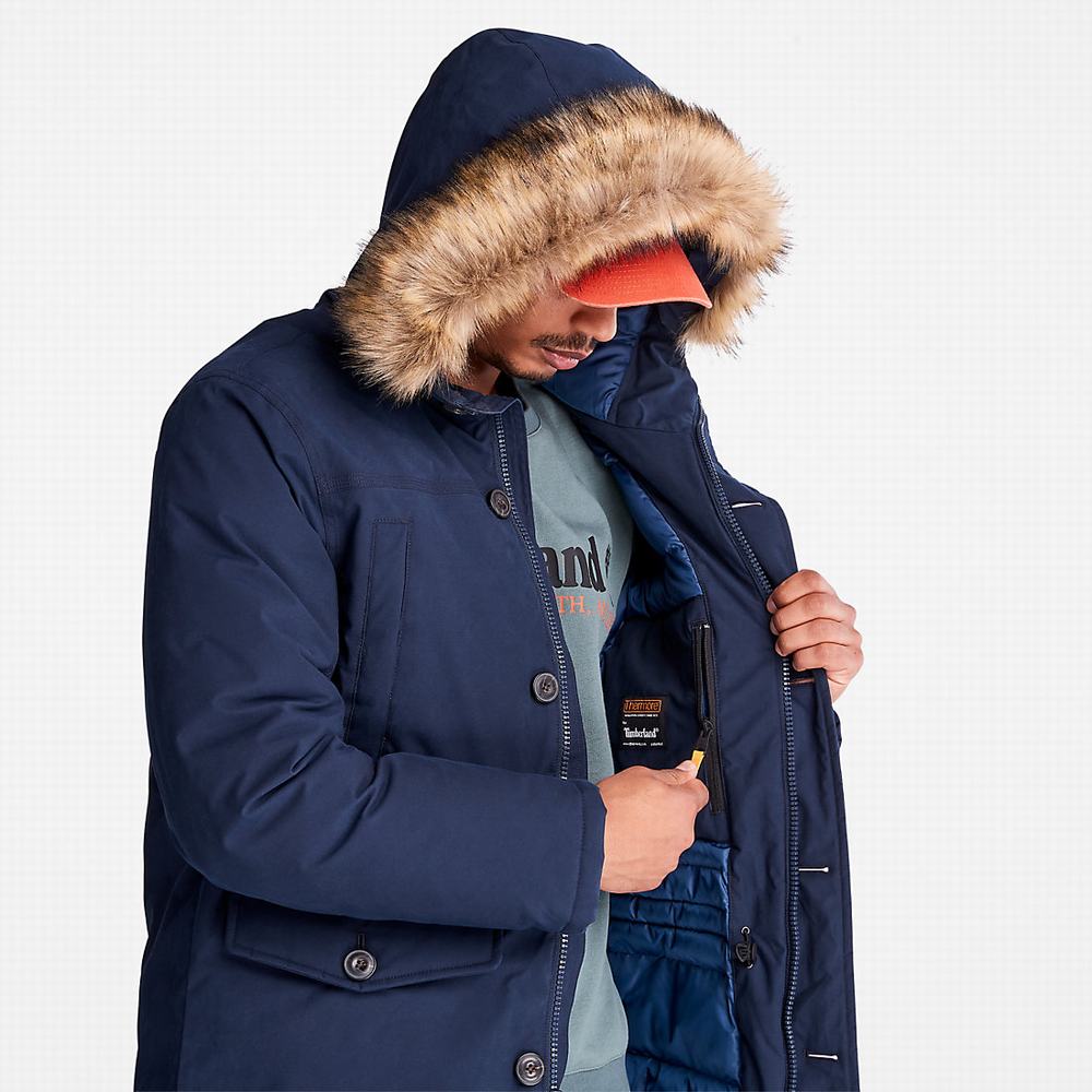 Timberland Boundary Peak Waterproof Insulated Parka Ceketler Erkek Lacivert | TR-2196G