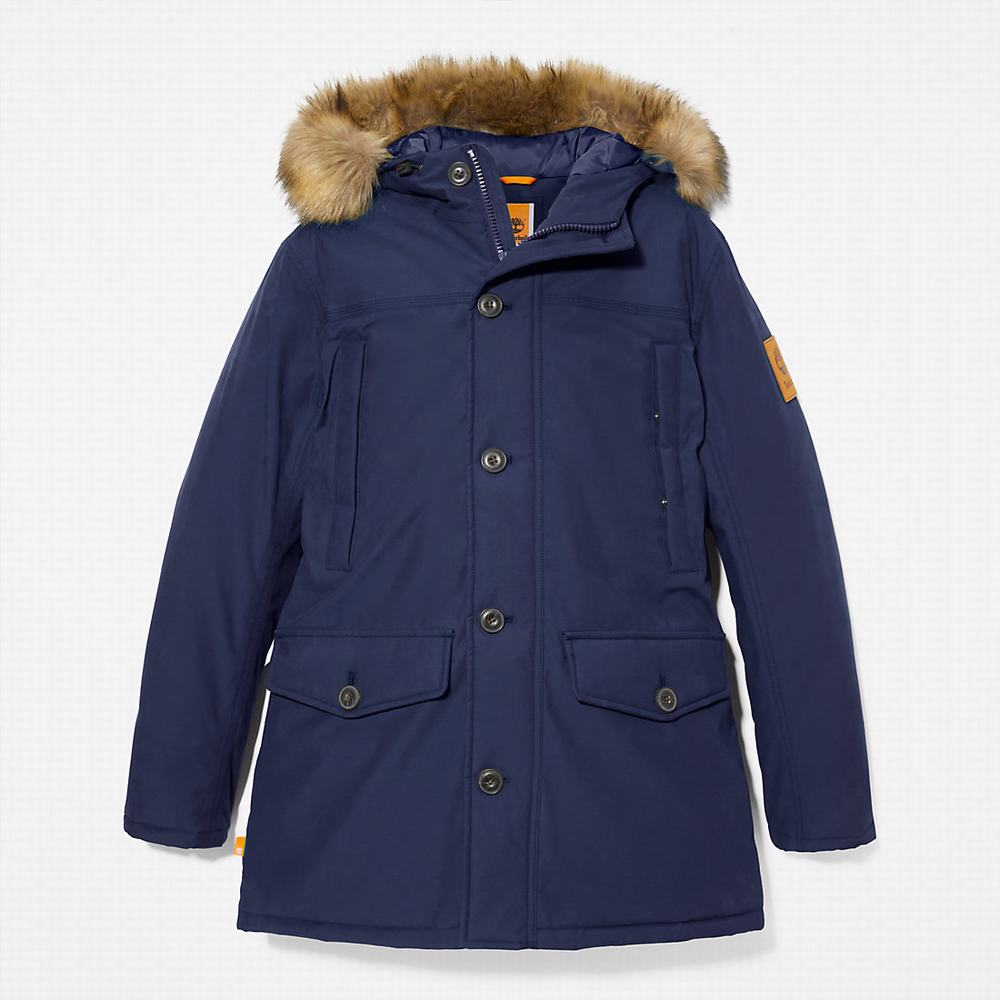 Timberland Boundary Peak Waterproof Insulated Parka Ceketler Erkek Lacivert | TR-2196G