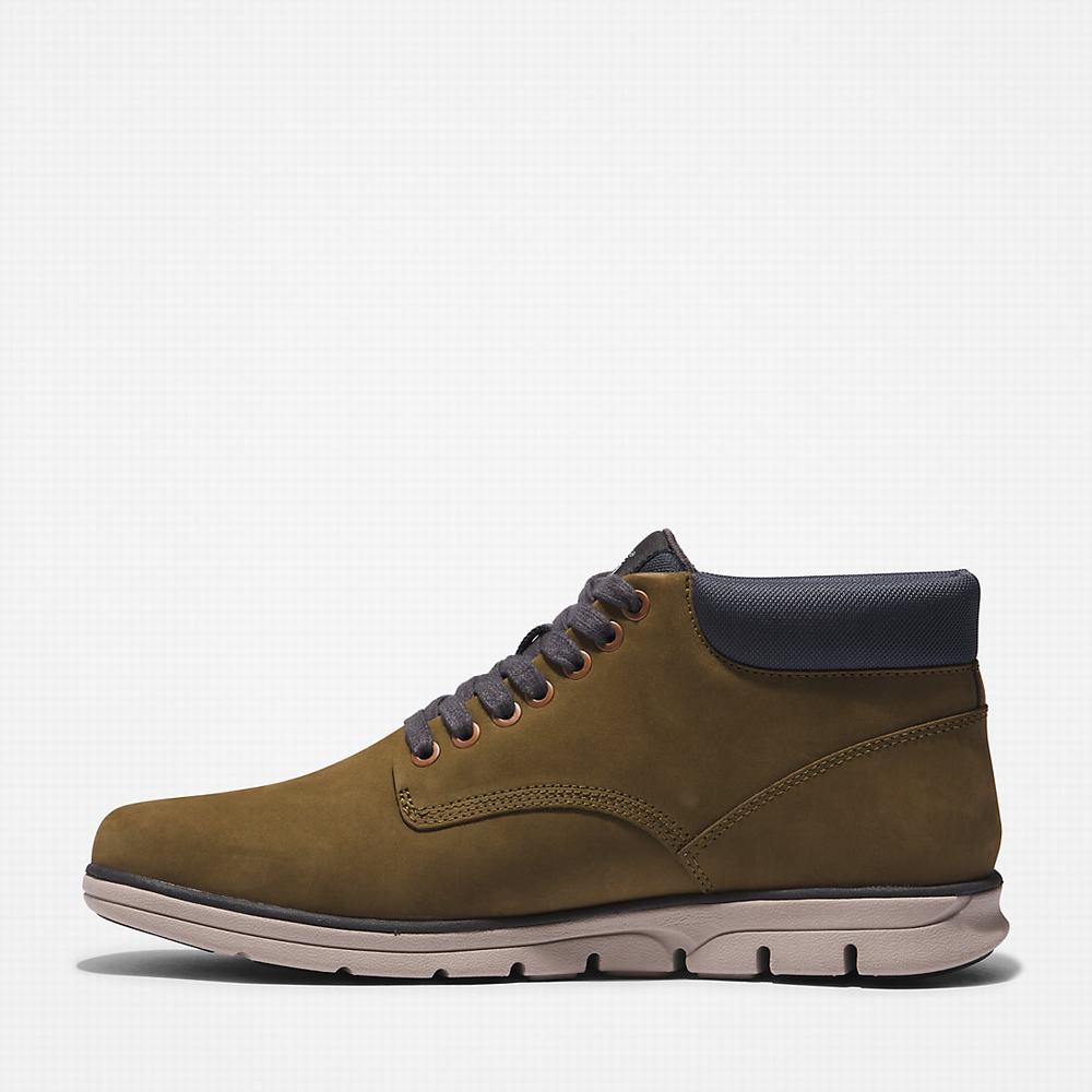 Timberland Bradstreet Leather Chukka Bot Erkek Yeşil | TR-1693S