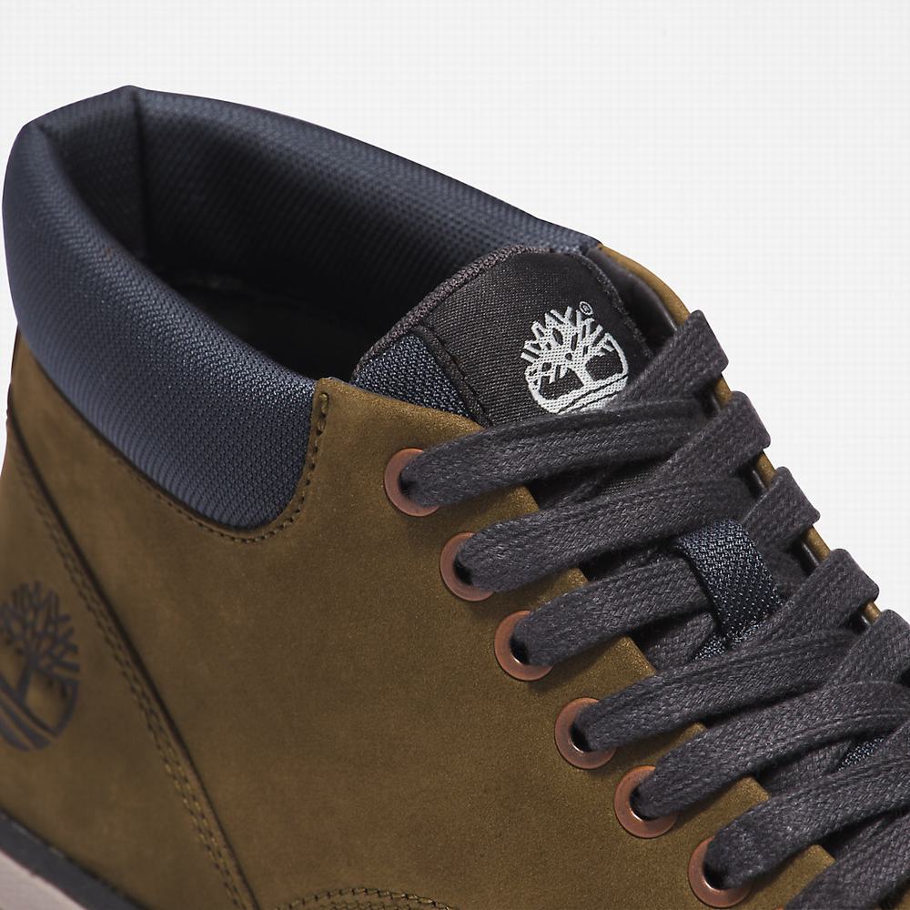 Timberland Bradstreet Leather Chukka Bot Erkek Yeşil | TR-1693S