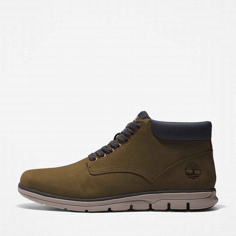 Timberland Bradstreet Leather Chukka Bot Erkek Yeşil | TR-1693S