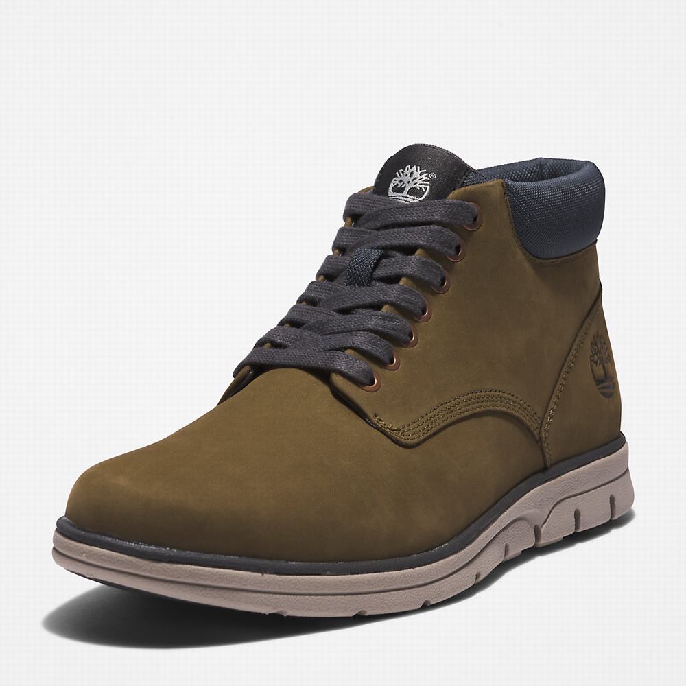 Timberland Bradstreet Leather Chukka Bot Erkek Yeşil | TR-1693S