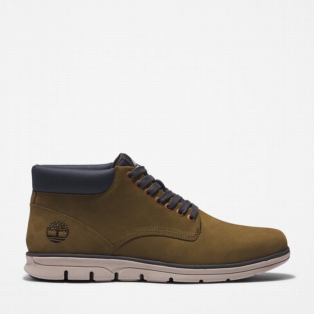 Timberland Bradstreet Leather Chukka Bot Erkek Yeşil | TR-1693S