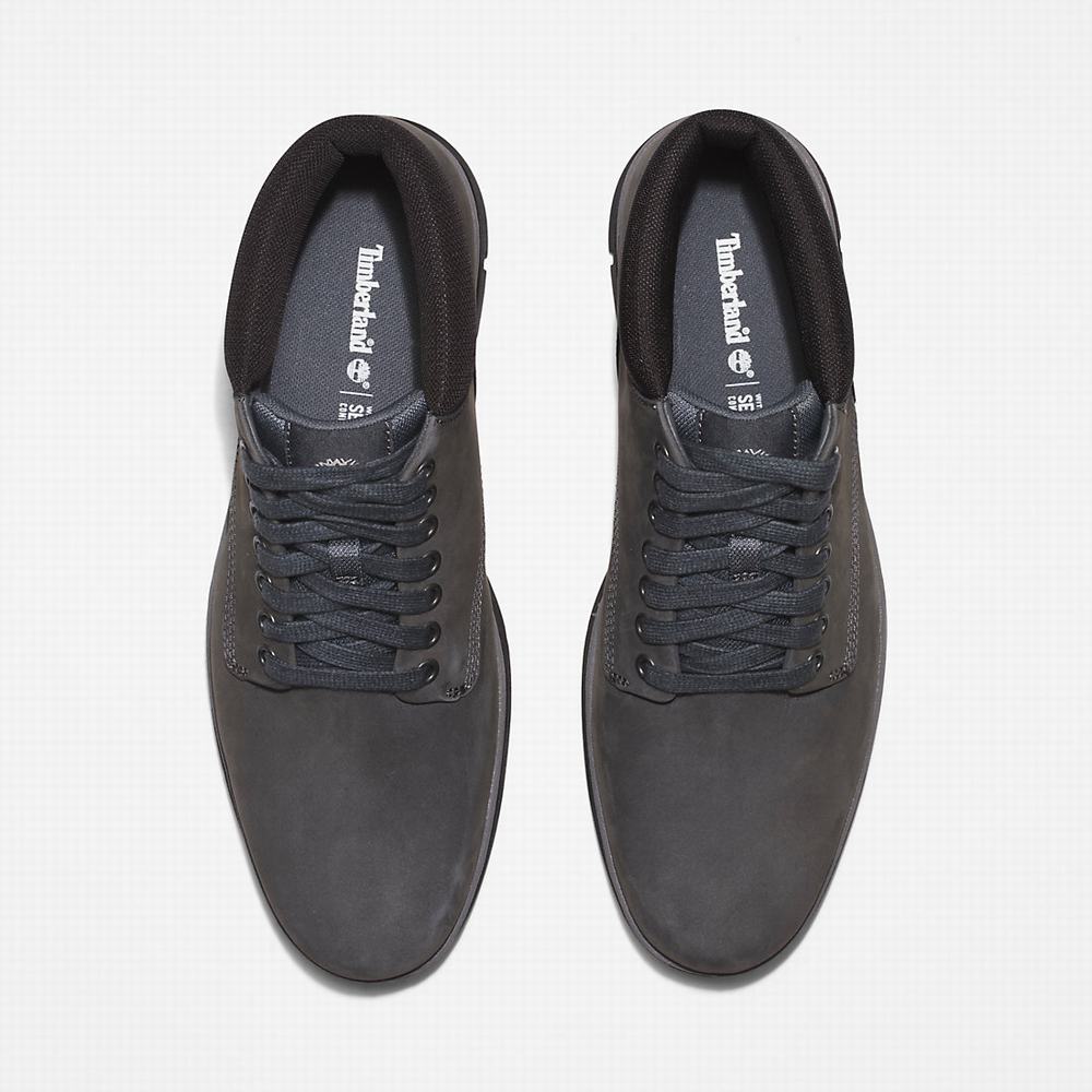 Timberland Bradstreet Leather Chukka Bot Erkek Gri | TR-2958D