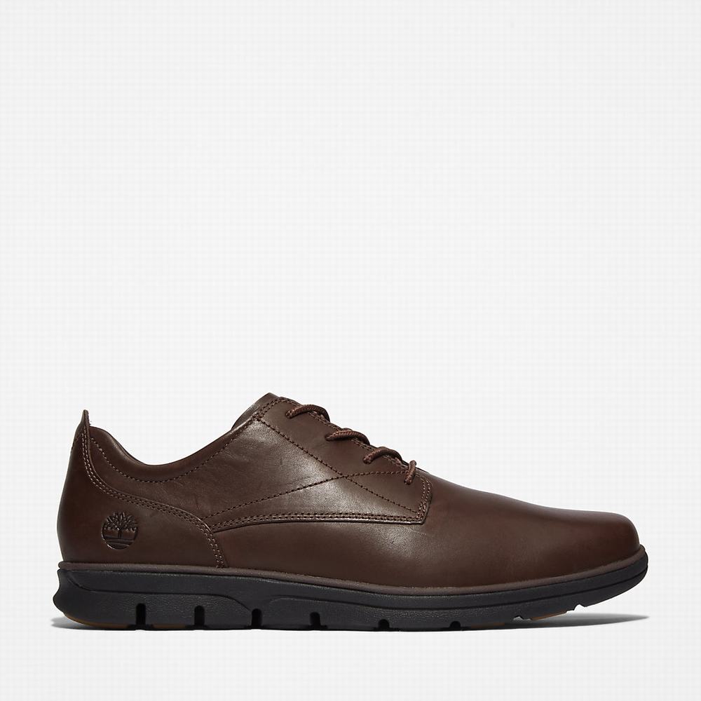 Timberland Bradstreet Plain Burunlu Oxford Ayakkabı Erkek Kahverengi | TR-1963J