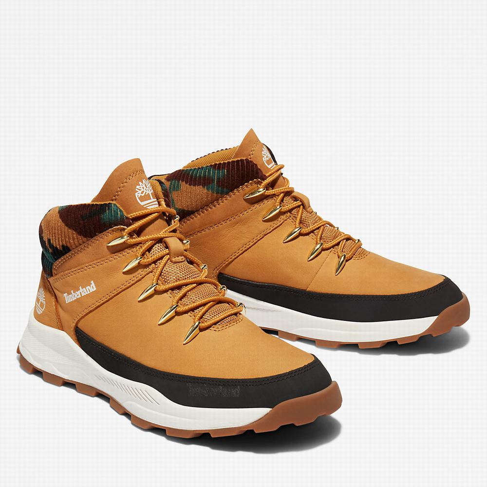 Timberland Brooklyn High Top Spor Ayakkabı Çocuk Sarı | TR-1056E