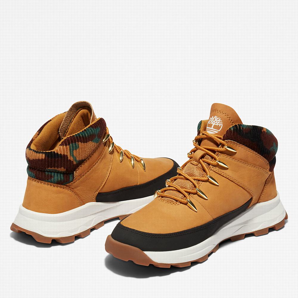 Timberland Brooklyn High Top Spor Ayakkabı Çocuk Sarı | TR-1056E